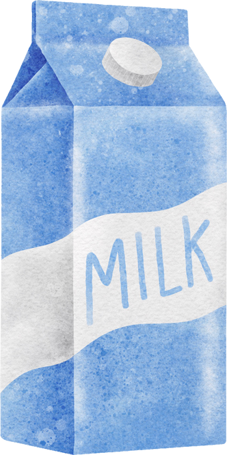 Watercolor Milk Illustration