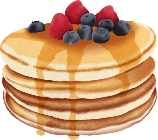 watercolor pancake